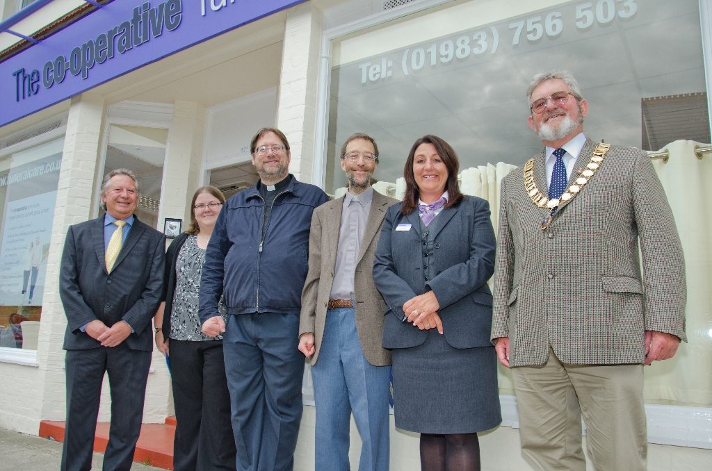 Local clergy blessed the Chapel of Rest at Freshwater Cooperative Funeralcare new branch