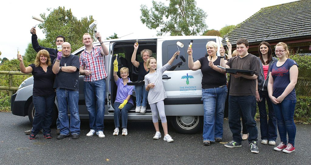 TSC funeralcare and retail colleagues volunteered to paint rooms at Ryde Phoenix Centre