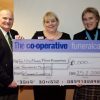 Cheque presenation to charity by The Southern Co-operative Funeralcare in Lake